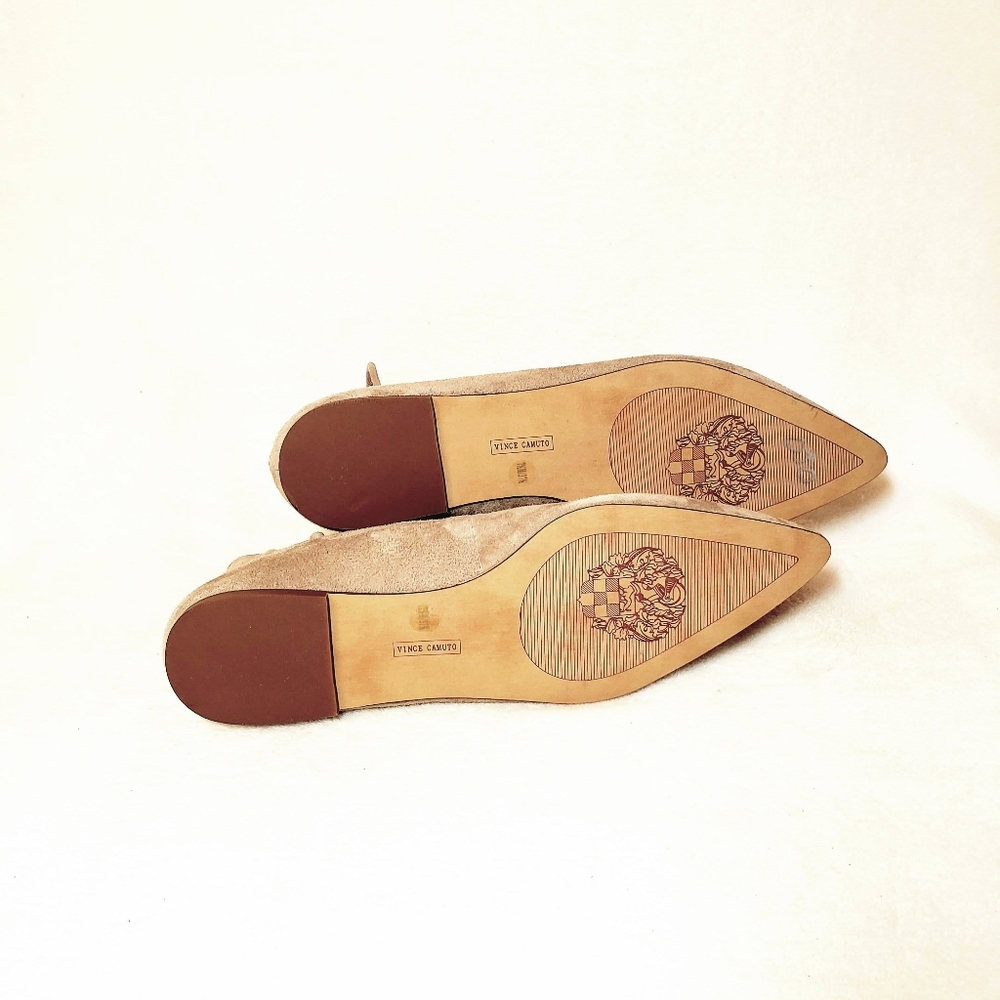VINCE CAMUTO LEATHER FLATS ANKLE TIE New SIZE 7.5 - Picture 6 of 6